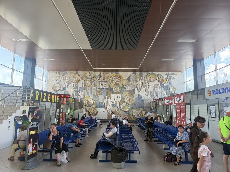 Soviet Mosaic of Central Bus Station