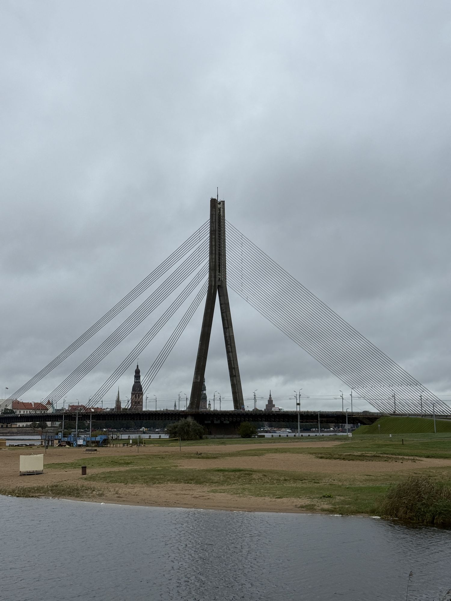 Vanšu Bridge — Cable-stayed Bridge, Riga